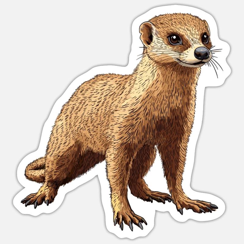 Mongoose's Mongoose Sticker size S (10 x 10 cm)