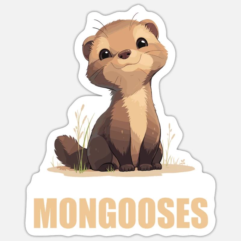 Mongoose's Mongoose Sticker size S (10 x 10 cm)