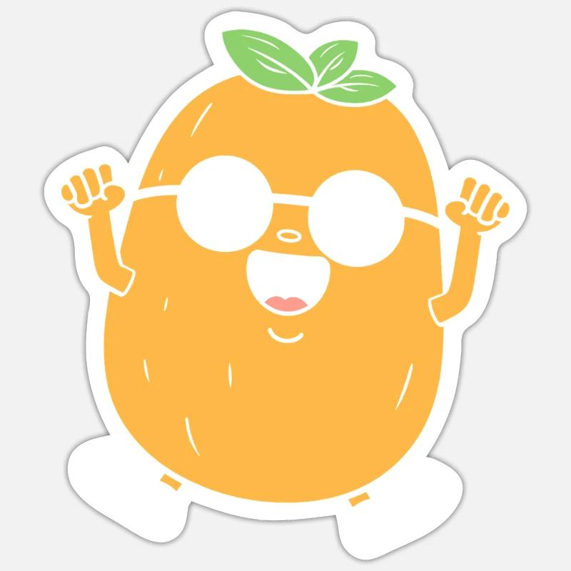 Patate - Sticker taille S (10 x 10 cm) - blanc mat
