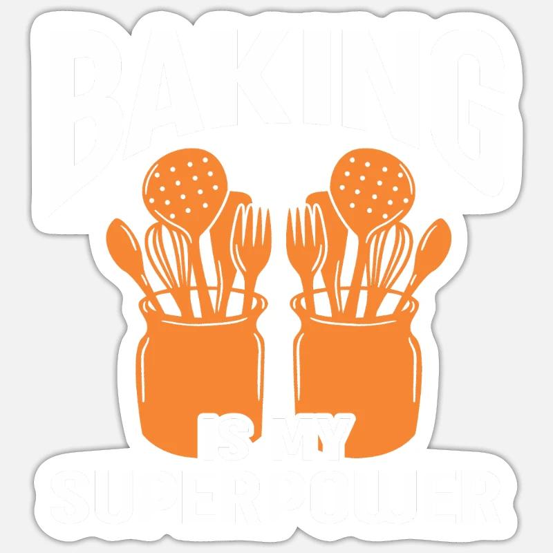 Baking Bakery Baker Sticker size S (10 x 10 cm)
