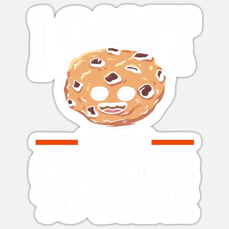 Baking Bakery Baker - Sticker Größe S (10 x 10 cm) - Mattweiß