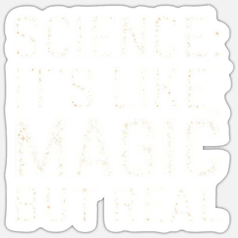Microscope Enthusiast Lab Technician Science - Sticker size S (10 x 10 cm) - white matte