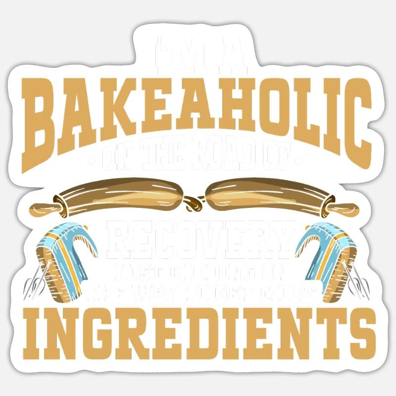 Baking Bakery Baker Sticker size S (10 x 10 cm)
