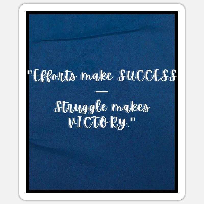 Motivational printed design - Sticker size S (10 x 10 cm) - white matte
