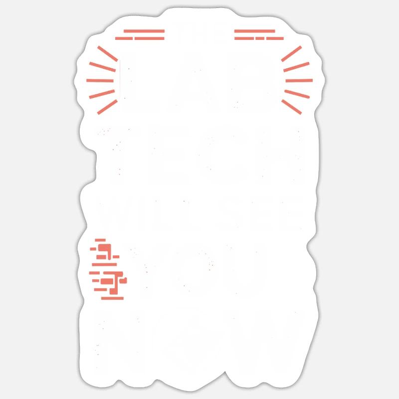 Passionné de microscope Technicien de laboratoire Science Sticker taille S (10 x 10 cm)