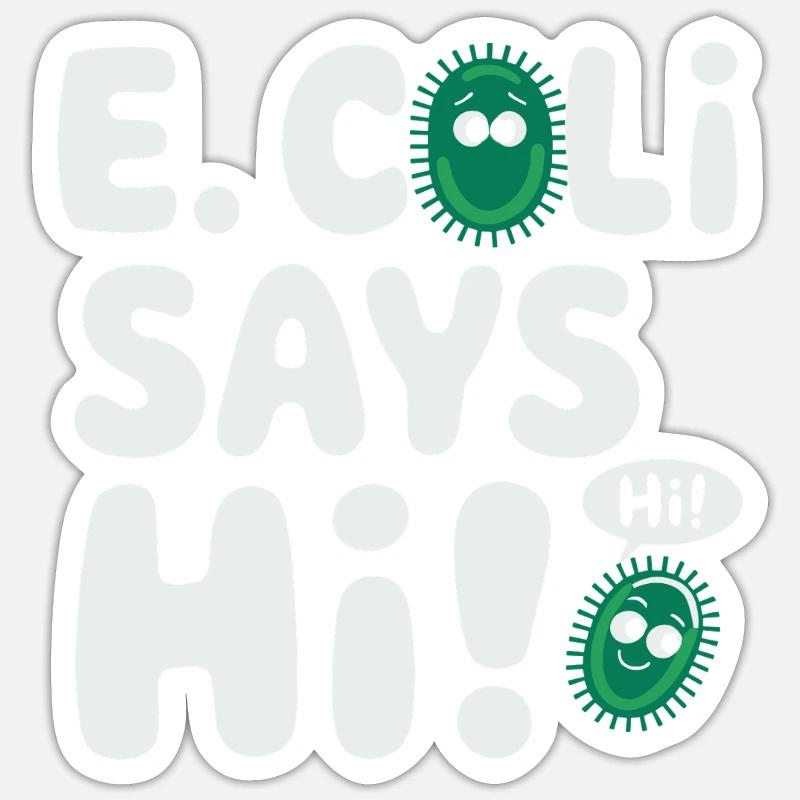 Passionné de microscope Technicien de laboratoire Science - Sticker taille S (10 x 10 cm) - blanc mat