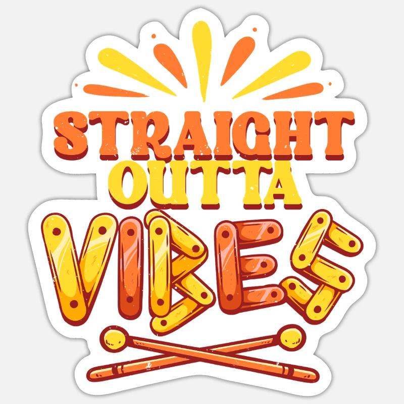 Vibraphon Marimba Sticker Größe S (10 x 10 cm)