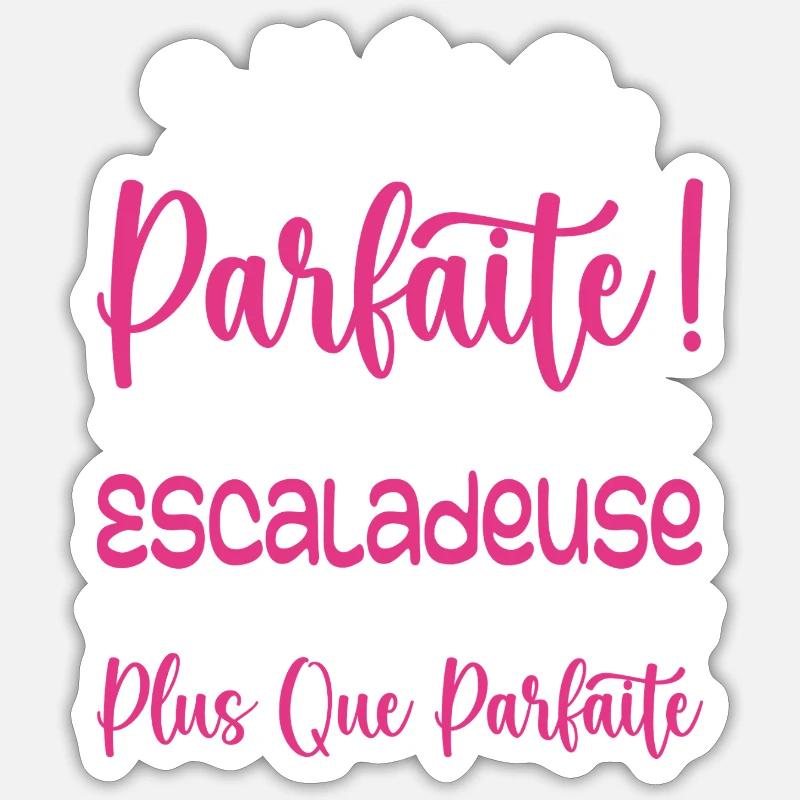 Ein mehr als perfekter Kletterer, ein Traumberuf Sticker Größe S (10 x 10 cm)