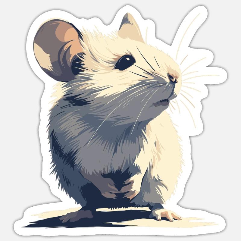 Mice Mouse - Sticker size S (10 x 10 cm) - white matte