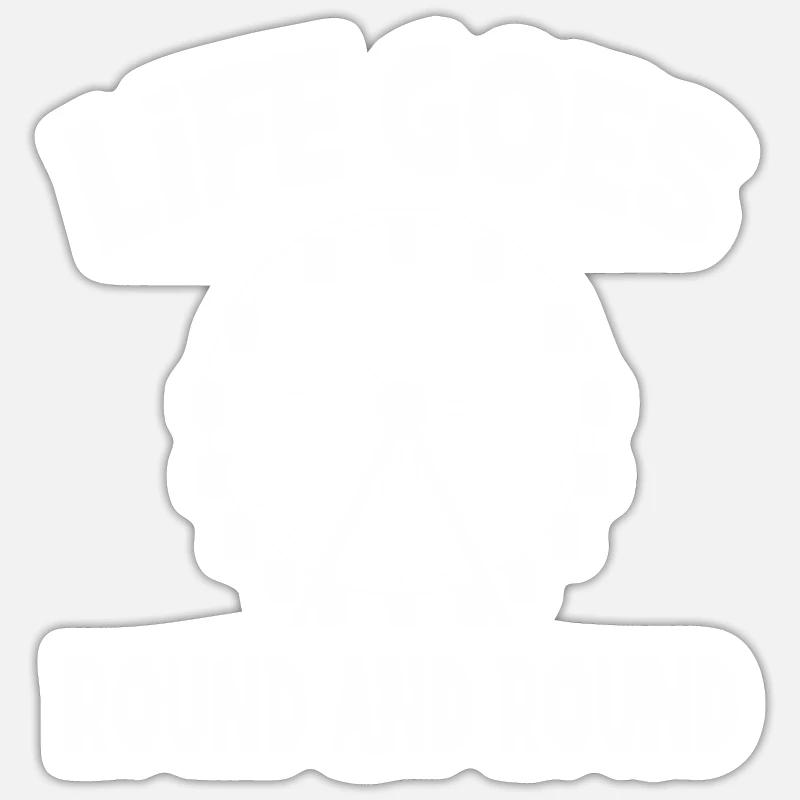 Life turns, Ferris wheel experiences on Sticker size S (10 x 10 cm)