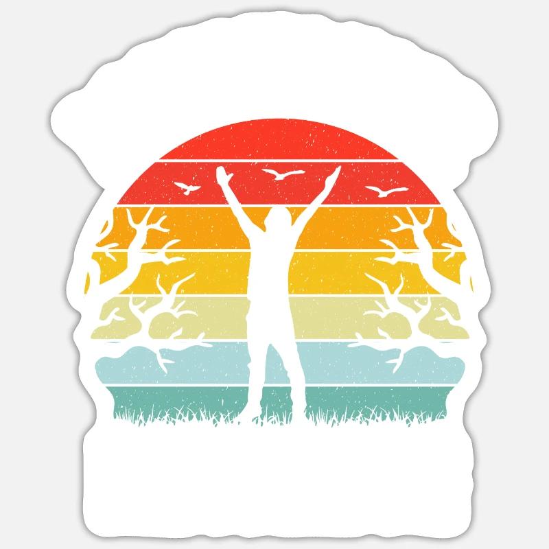 menuisier retraité Sticker taille S (10 x 10 cm)