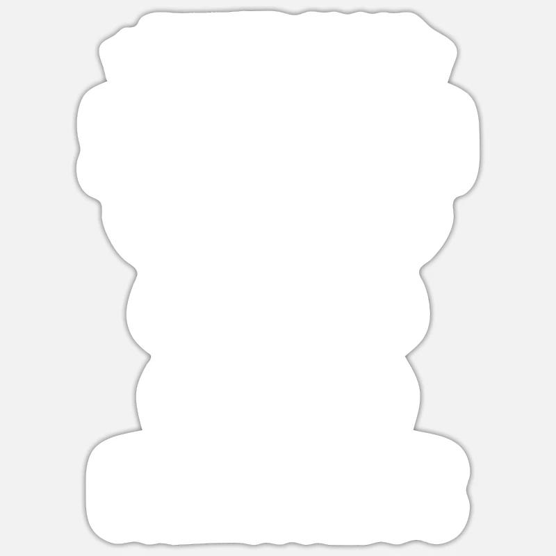 Test ADN génétique Crispr Microbiology - Sticker taille S (10 x 10 cm) - blanc mat