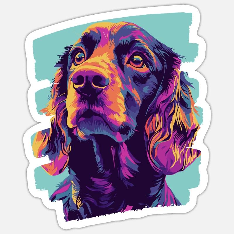 Cocker Spaniel Sticker Größe S (10 x 10 cm)
