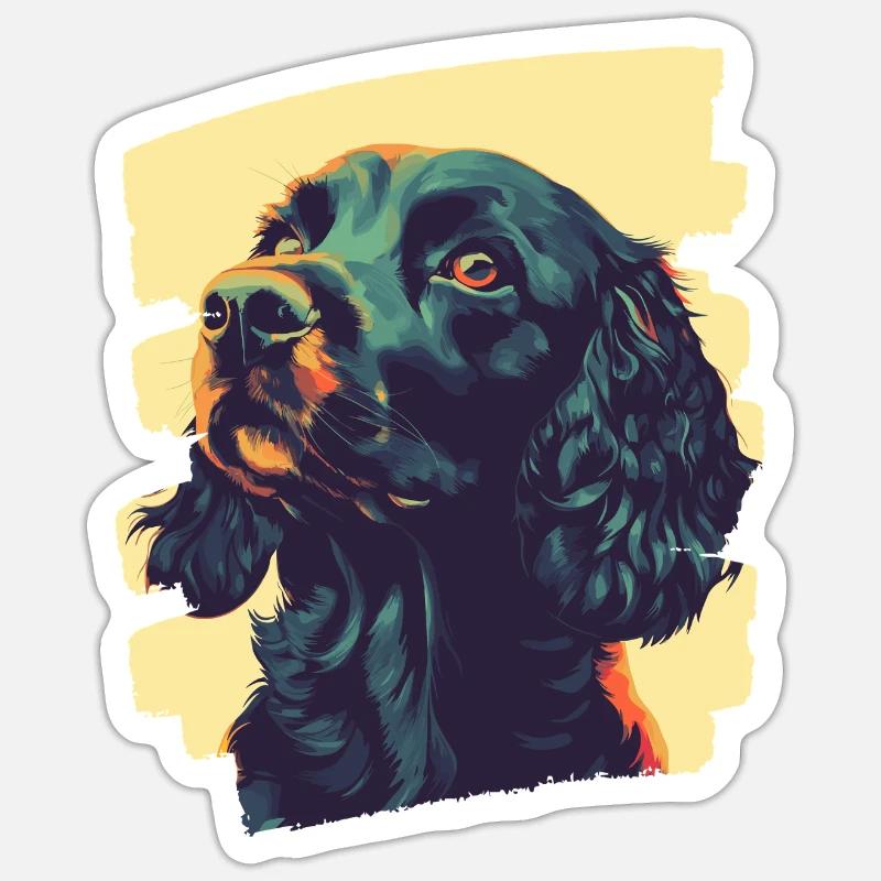 Cocker Spaniel Sticker Größe S (10 x 10 cm)