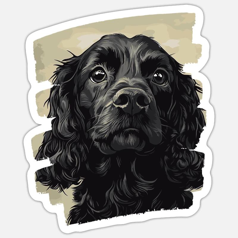 Cocker Spaniel - Sticker size S (10 x 10 cm) - white matte