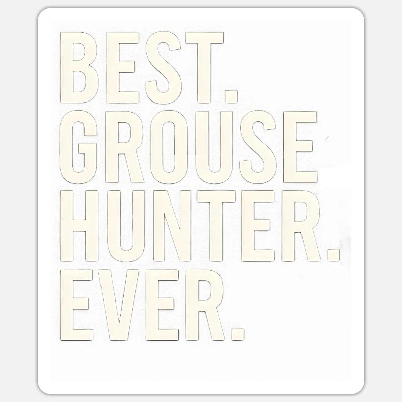 Auerhahn - Sticker Größe S (10 x 10 cm) - Mattweiß