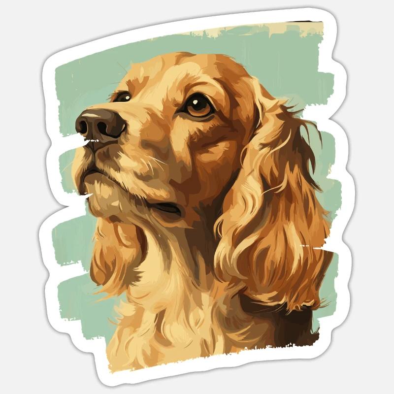 Cocker Spaniel - Sticker size S (10 x 10 cm) - white matte