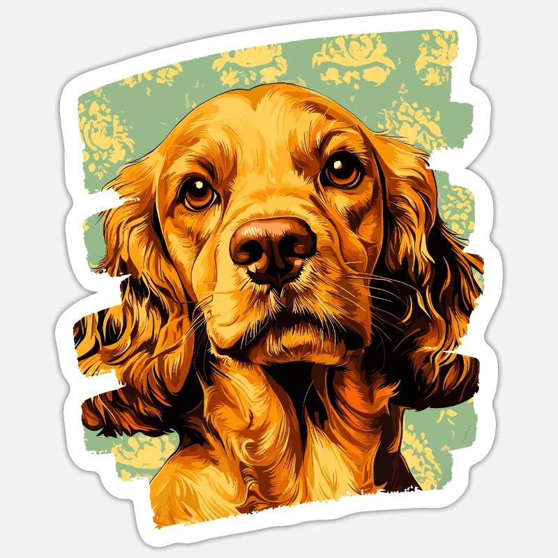 Cocker Spaniel Sticker Größe S (10 x 10 cm)