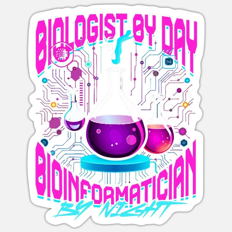 Analyste en bioinformatique Bioinformatican Sticker taille S (10 x 10 cm)
