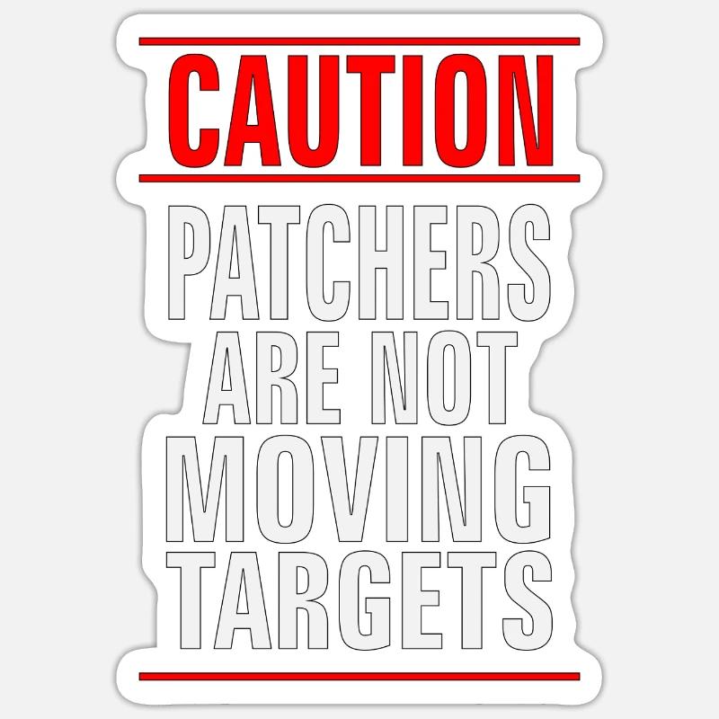Patcher IPSC Cible mobile - Sticker taille S (10 x 10 cm) - blanc mat