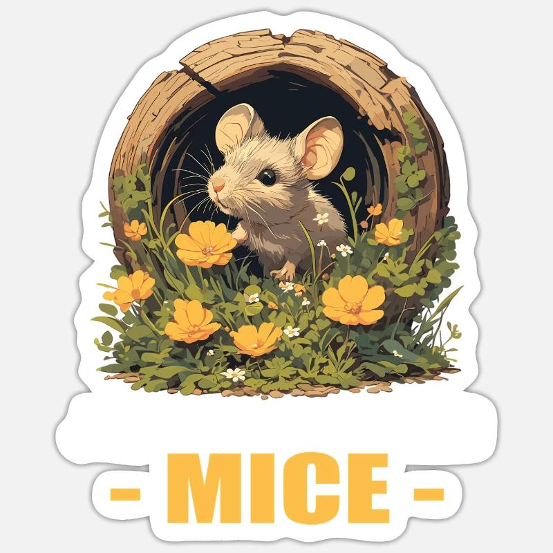 Mice Mouse Sticker size S (10 x 10 cm)