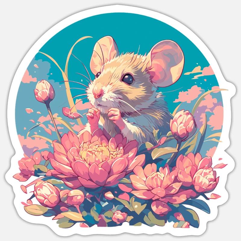 Mice Mouse Sticker size S (10 x 10 cm)