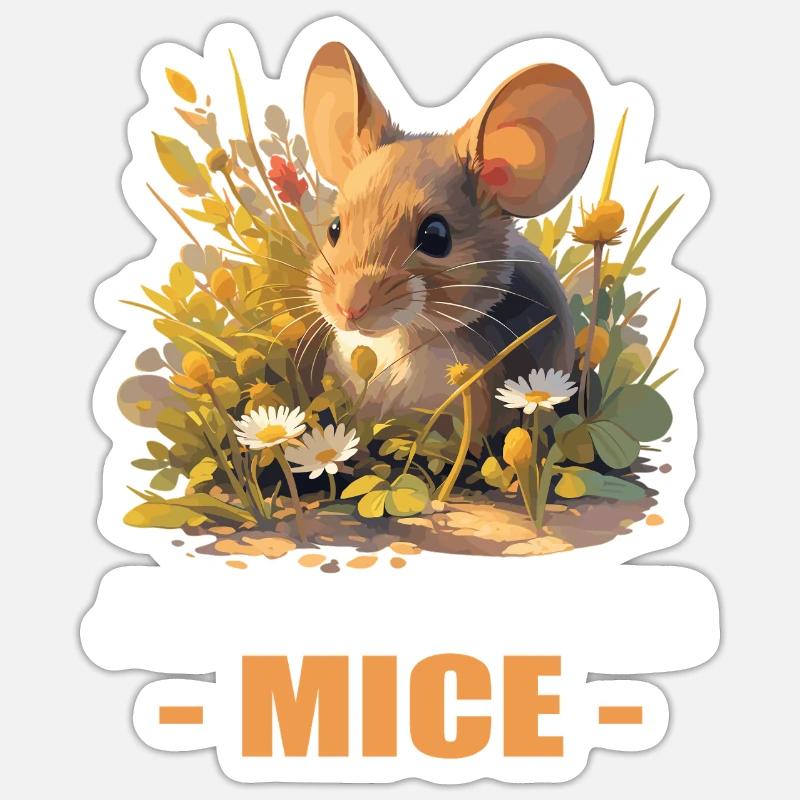 Mice Mouse Sticker size S (10 x 10 cm)