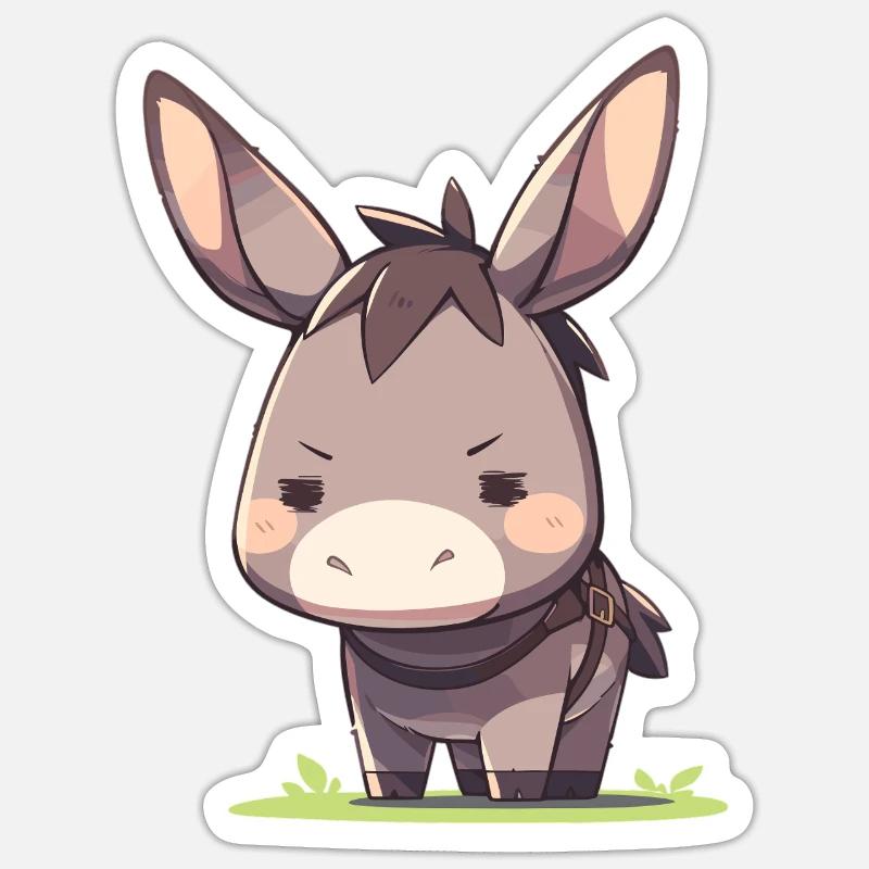 Maultiere Maultier - Sticker Größe S (10 x 10 cm) - Mattweiß