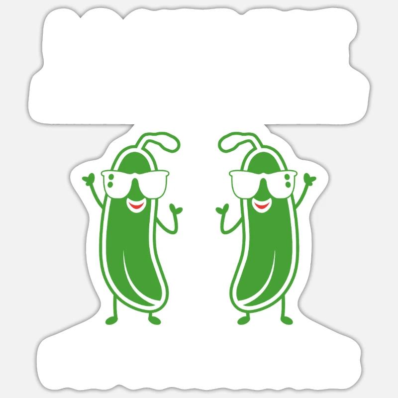 Zucchini Humor - Sticker size S (10 x 10 cm) - white matte