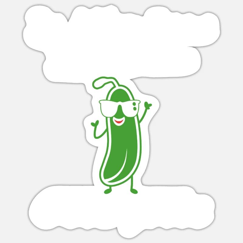 Zucchini Humor - Sticker size S (10 x 10 cm) - white matte