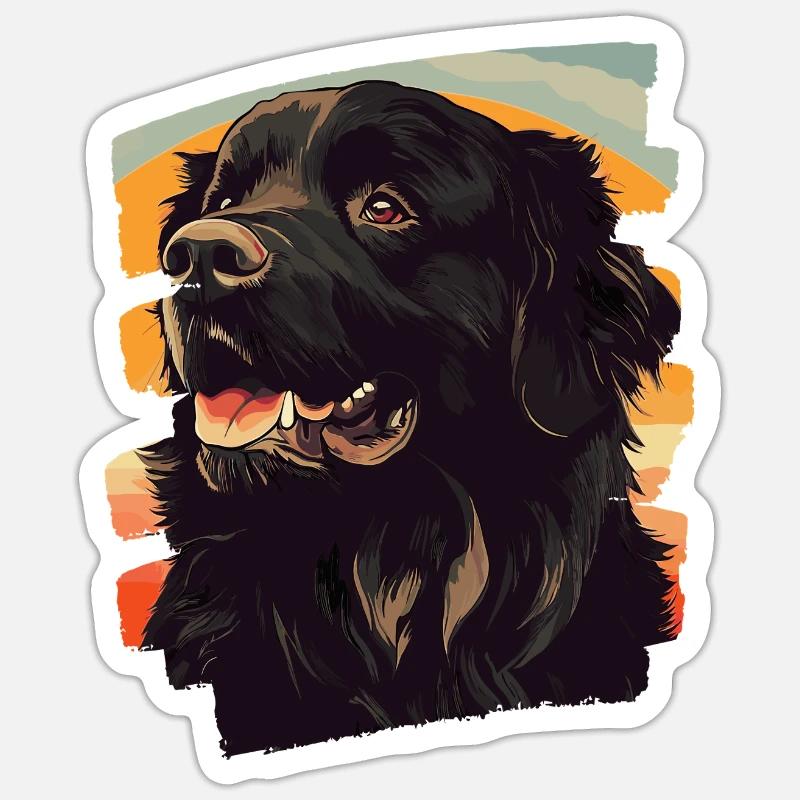 Newfoundland - Sticker size S (10 x 10 cm) - white matte