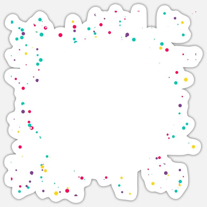 Golf des golfeurs - Sticker taille S (10 x 10 cm) - blanc mat