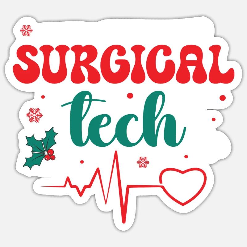 Technique chirurgicale : j’apporte beaucoup - Sticker taille S (10 x 10 cm) - blanc mat