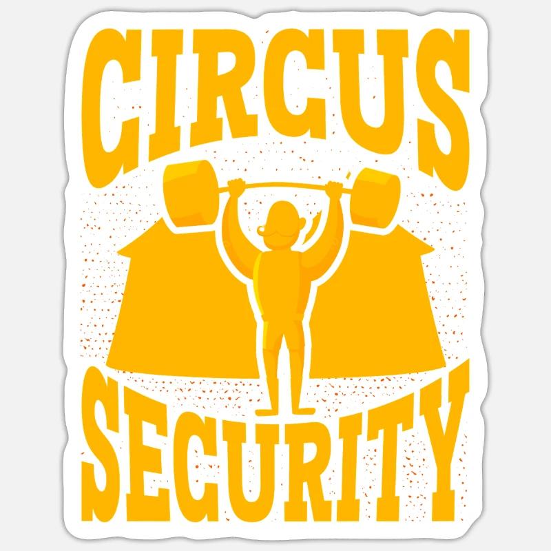 Circus Security - Sticker size S (10 x 10 cm) - white matte