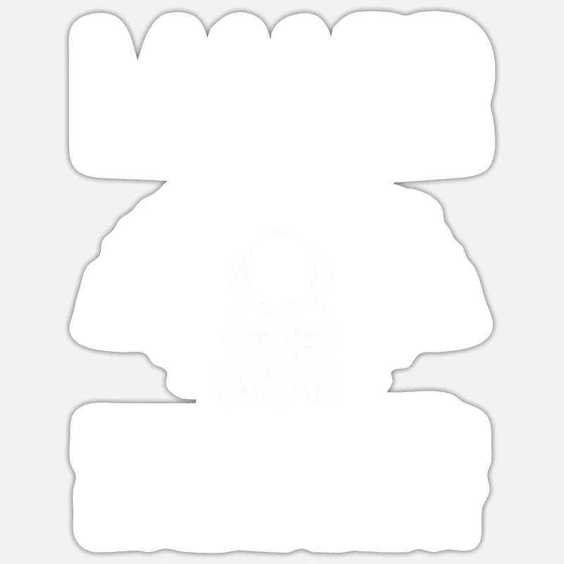 Maître Peintre Compagnon Peintre - Sticker taille S (10 x 10 cm) - blanc mat