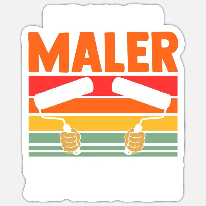 Master Painter Journeyman Painter Sticker size S (10 x 10 cm)