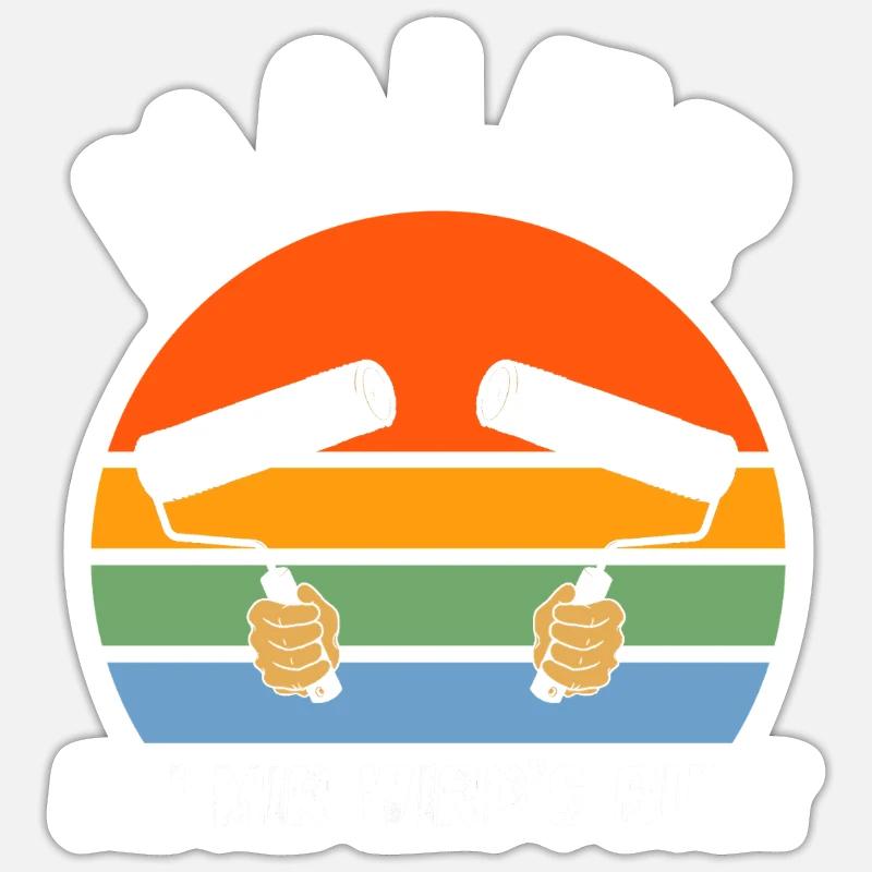 Master Painter Journeyman Painter Sticker size S (10 x 10 cm)