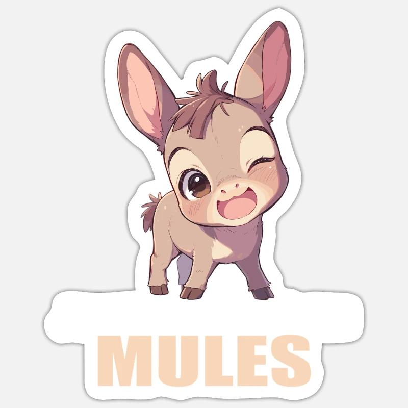 Mules Mule Sticker size S (10 x 10 cm)