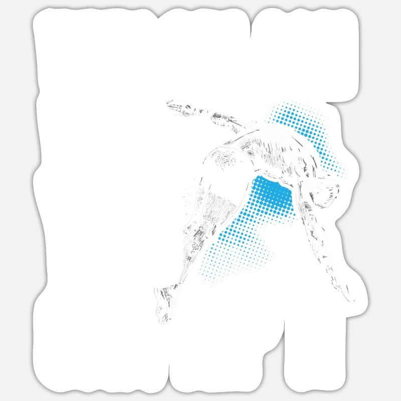 Tremplin Plongée Plongée Plongeurs Sticker taille S (10 x 10 cm)