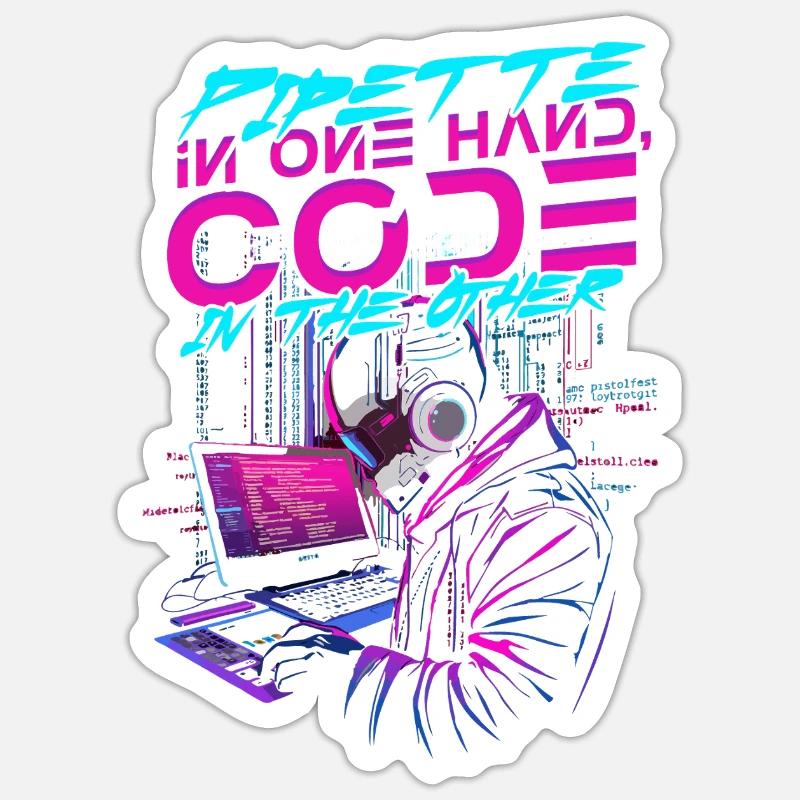 Bioinformatics Analyst - Sticker size S (10 x 10 cm) - white matte