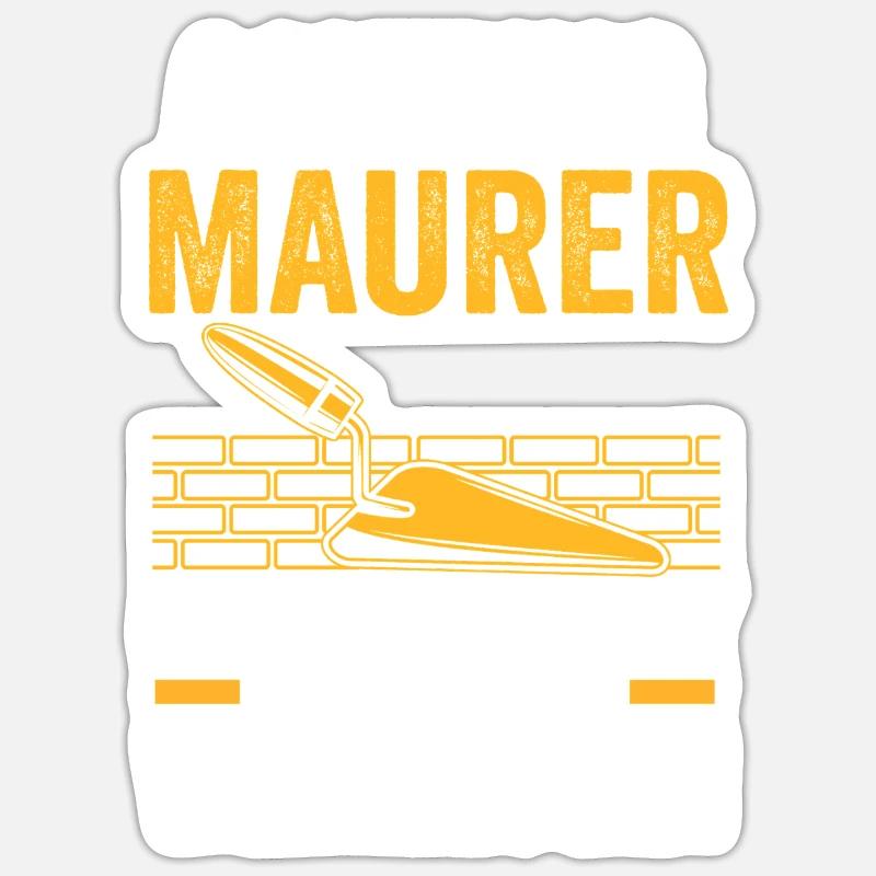 Master Bricklayer Journeyman Bricklayer Sticker size S (10 x 10 cm)