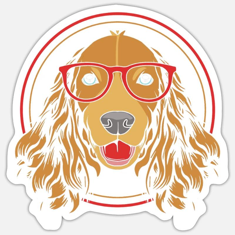 Cocker Spaniel Sticker Größe S (10 x 10 cm)