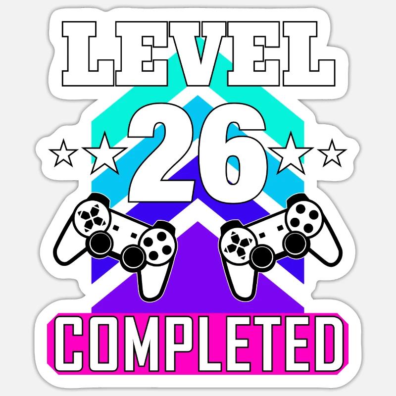 anniversaire de jeu haha comme - Sticker taille S (10 x 10 cm) - blanc mat