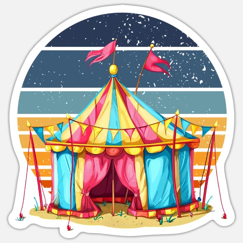 Circus Sticker size S (10 x 10 cm)