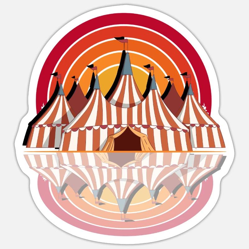 Circus Sticker size S (10 x 10 cm)