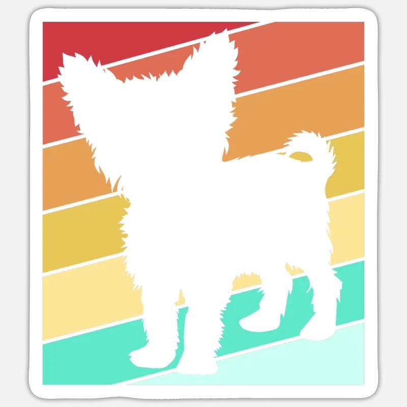 Yorkshire Terrier - Sticker size S (10 x 10 cm) - white matte