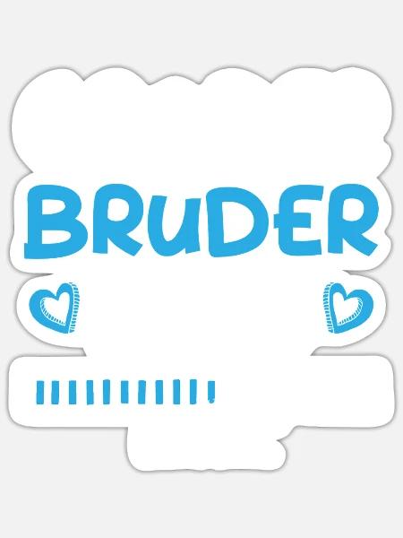 Großer Bruder 2025 Loading - Sticker Größe S (10 x 10 cm) - Mattweiß