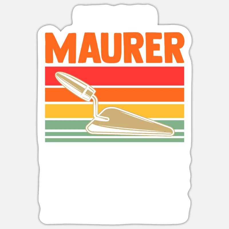 Master Bricklayer Journeyman Bricklayer Sticker size S (10 x 10 cm)