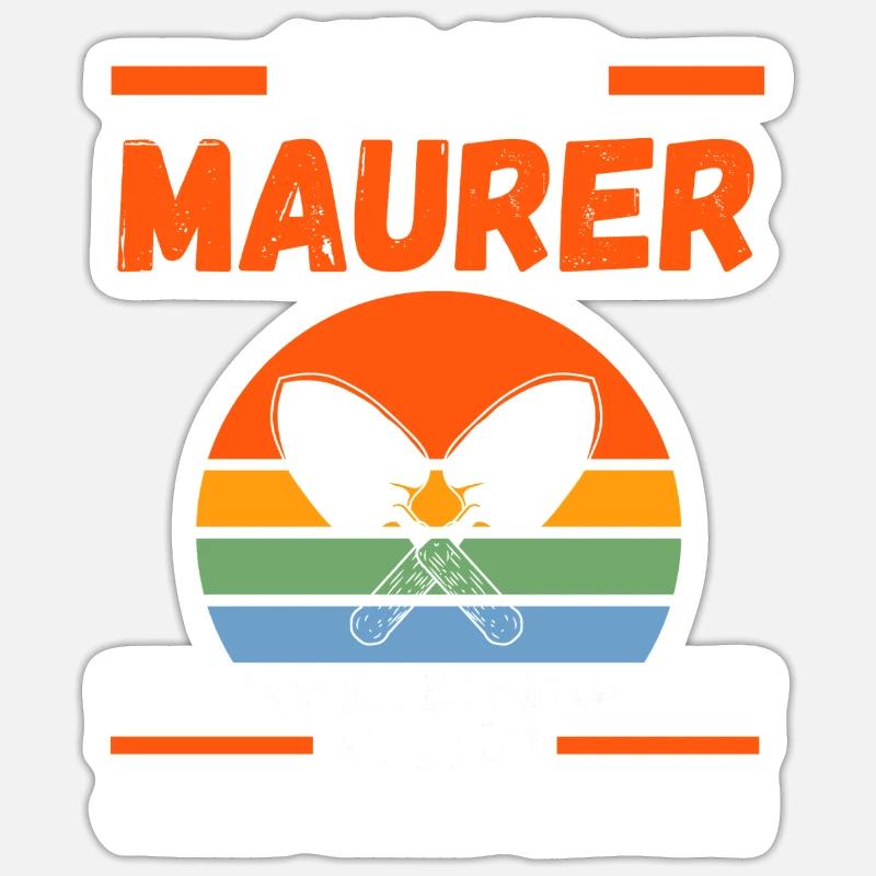 Master Bricklayer Journeyman Bricklayer Sticker size S (10 x 10 cm)