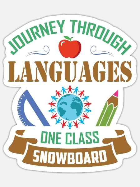ESL-Lehrer ESL Unterricht - Sticker Größe S (10 x 10 cm) - Mattweiß